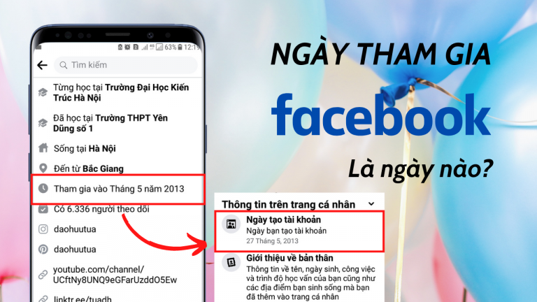 Cách xem ngày tham gia Facebook trên điện thoại và máy tính