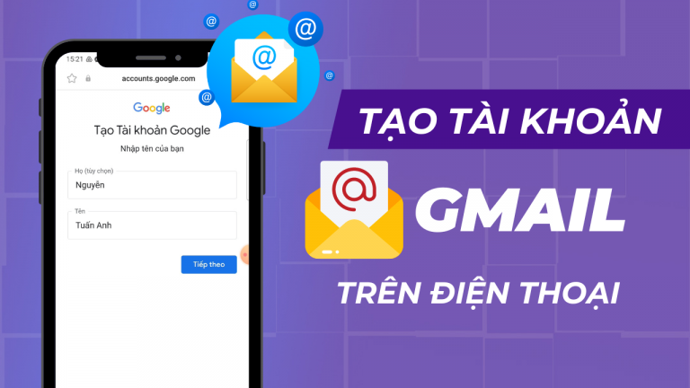 Cách đăng ký tài khoản Gmail trên điện thoại