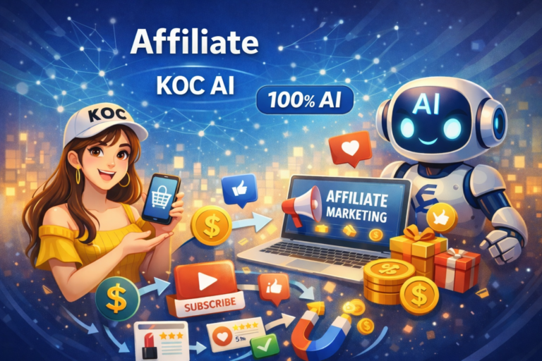 Hướng Dẫn Quy Trình Làm Affiliate Bằng AI (KOC AI)